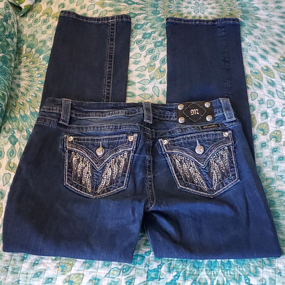 Miss Me Easy Straight Mid Rise Jeans - Picture 3 of 5